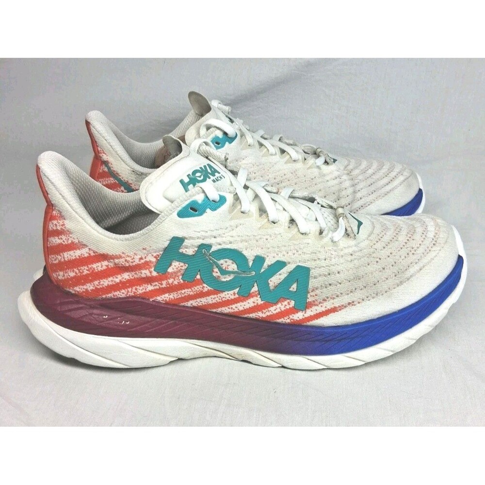 Hoka Mach 5 White Flame Women 9 Running Shoes Comfort Casual Workwear